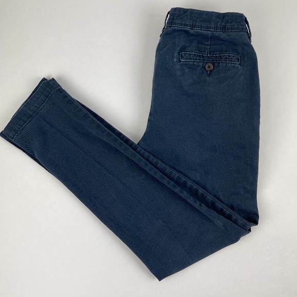 Aeropostale Denim - Aero Chino Pants Womens 28/30 Skinny Blue Flat Front